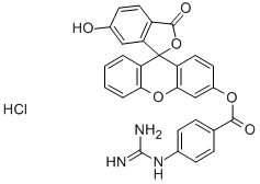 FLUORESCEIN MONO-P-GUANIDINOBENZOATE*HYD ROCHLORIDE CAS#: 83616-10-8