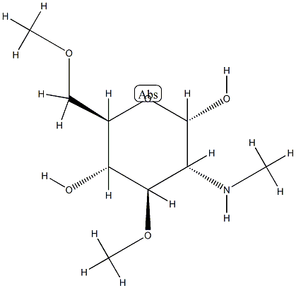 Glucopyranose, 2-deoxy-3,6-di-O-methyl-2-(methylamino)-, alpha-D- (8CI) CAS#: 801215-14-5