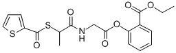 Glycine, N-(1-oxo-2-((2-thienylcarbonyl)thio)propyl)-, 2-(ethoxycarbon yl)phenyl ester CAS#: 84856-28-0