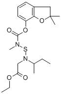 Glycine, N-(((((2,3-dihydro-2,2-dimethyl-7-benzofuranyl)oxy)carbonyl)m ethylamino)thio)-N-(1-methylpropyl)-, ethyl ester CAS#: 82560-47-2