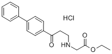 Glycine, N-(3-(1,1'-biphenyl)-4-yl-3-oxopropyl)-, ethyl ester, hydrochloride CAS#: 85975-27-5