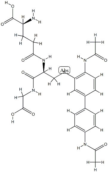 Glycine, N-(S-(4,4'-bis(acetylamino)(1,1'-biphenyl)-3-yl)-N-L-gamma-glutamyl-L-cysteinyl)- CAS#: 89014-16-4