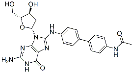 Guanosine, 8-((4'-(acetylamino)(1,1'-biphenyl)-4-yl)amino)-2'-deoxy- CAS#: 82682-88-0
