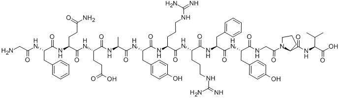 H-GLY-PHE-GLN-GLU-ALA-TYR-ARG-ARG-PHE-TYR-GLY-PRO-VAL-OH CAS#: 89458-24-2