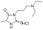 Hydantoin, 3-(3-(diethylamino)propyl)-5-methyl-2-thio-, hydrochloride CAS#: 86503-35-7