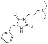 Hydantoin, 5-benzyl-3-(3-(diethylamino)propyl)-2-thio- CAS#: 86503-21-1