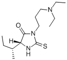 Hydantoin, 5-sec-butyl-3-(3-(diethylamino)propyl)-2-thio- CAS#: 86503-24-4