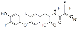 L-Tyrosine, N-(2-diazo-3,3,3-trifluoro-1-oxopropyl)-O-(4-hydroxy-3-iod ophenyl)-3,5-diiodo- CAS#: 83093-58-7
