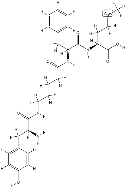 Methionine-enkephalin, 5-amino-val(2)-des-gly(3)- CAS#: 82518-82-9