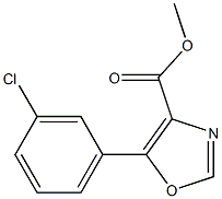 Methyl 5-(3-chlorophenyl)-1,3-oxazole-4-carboxylate CAS#: 89204-92-2