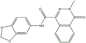 N-(1,3-benzodioxol-5-yl)-3-methyl-4-oxophthalazine-1-carboxamide CAS#: 801231-53-8