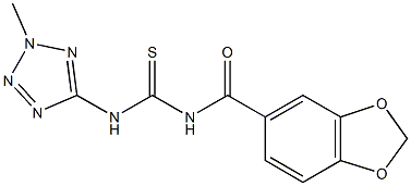 N-(1,3-benzodioxol-5-ylcarbonyl)-N'-(2-methyl-2H-tetraazol-5-yl)thiourea CAS#: 824944-04-9