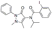N-(1,5-dimethyl-3-oxo-2-phenyl-pyrazol-4-yl)-2-iodo-N-propan-2-yl-benz amide CAS#: 81217-09-6