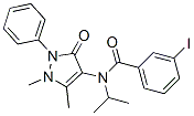 N-(1,5-dimethyl-3-oxo-2-phenyl-pyrazol-4-yl)-3-iodo-N-propan-2-yl-benz amide CAS#: 81217-10-9