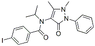 N-(1,5-dimethyl-3-oxo-2-phenyl-pyrazol-4-yl)-4-iodo-N-propan-2-yl-benz amide CAS#: 81217-11-0