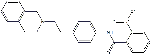 N-(4-[2-(3,4-dihydro-1H-isoquinolin-2-yl)ethyl]phenyl)-2-nitrobenzaMide CAS#: 82924-82-1