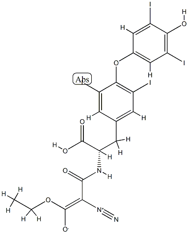 N-(Ethyl-2-diazomalonyl)thyroxine CAS#: 83181-47-9