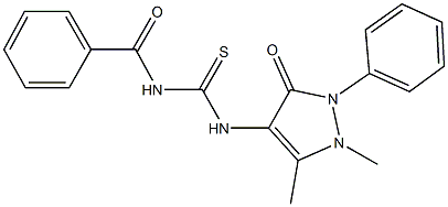 N-benzoyl-N'-(1,5-dimethyl-3-oxo-2-phenyl-2,3-dihydro-1H-pyrazol-4-yl)thiourea CAS#: 84555-16-8
