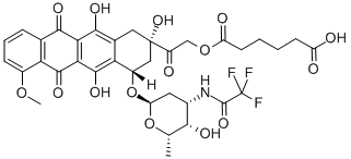 N-trifluoroacetyladriamycin-14-O-hemiadipate CAS#: 80787-29-7