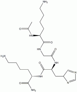 N2-Acetyl-L-lysylglycyl-L-histidyl-L-lysinamide-CAS-827306-88-7