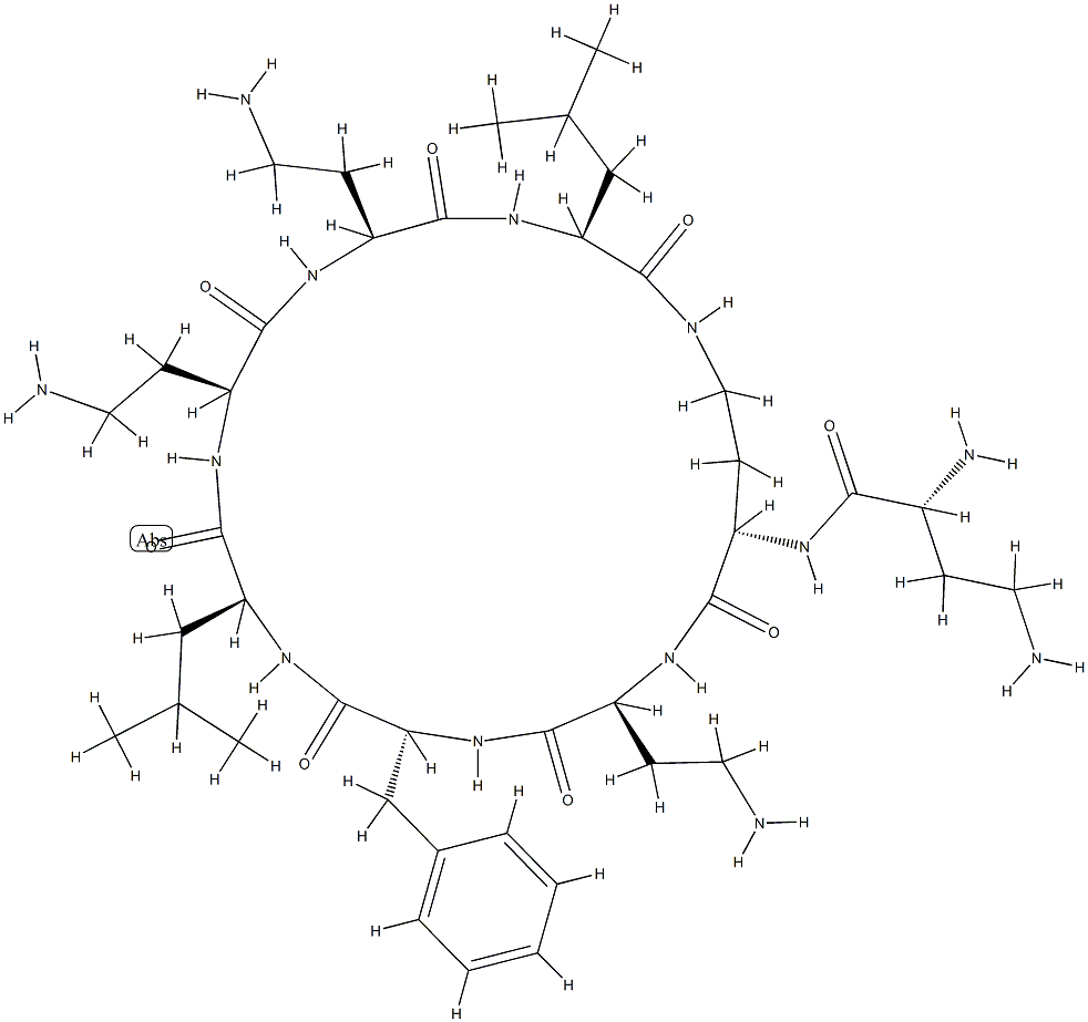 N2-D-DAB-Cyclo[L-DAB*-L-DAB-D-Phe-L-Leu-L-DAB-L-DAB-L-Leu-] CAS#: 83697-17-0