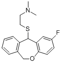 N,N-Dimethyl-2-((2-fluoro-6,11-dihydrodibenz(b,e)oxepin-11-yl)thio)eth anamine CAS#: 87673-19-6