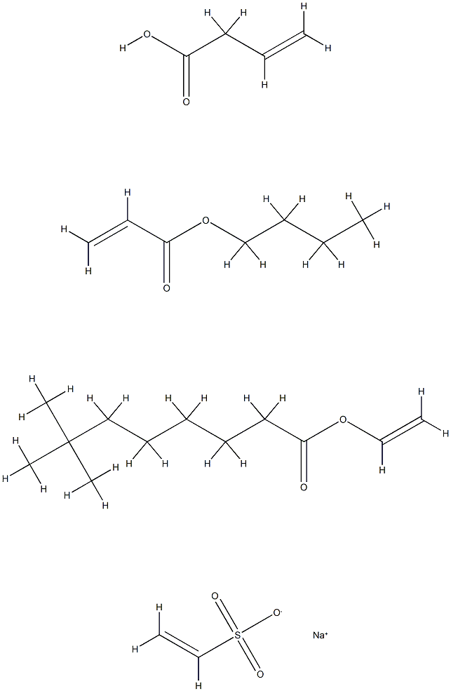 Neodecanoic acid, ethenyl ester, polymer with butyl 2-propenoate, ethenyl acetate and sodium ethenesulfonate CAS#: 82199-03-9