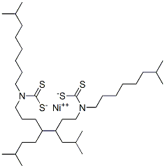 Nickel, bis(diisononylcarbamodithioato-S,S')- CAS#: 85298-61-9