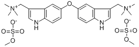 Oxybis((5,3-indolylene)methylene)bis(trimethylammonium) bis(methyl sul fate) CAS#: 84905-57-7