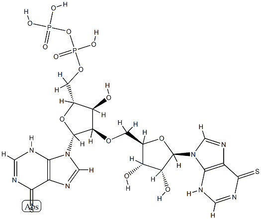 P(1),P(2)-bis(6-mercaptopurine-9 beta-ribofuranoside)-5'-pyrophosphate CAS#: 83385-99-3
