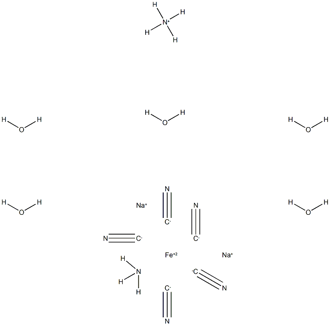 PENTACYANOAMINE FERROATE, AMMONIUM DISODIUM SALT, PENTAHYDRATE 97 CAS#: 80789-79-3