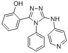 Phenol, 2-(4-phenyl-5-(4-pyridinylamino)-4H-1,2,4-triazol-3-yl)- CAS#: 82619-95-2
