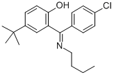 Phenol, 2-((butylimino)(4-chlorophenyl)methyl)-4-(1,1-dimethylethyl)- CAS#: 80018-41-3
