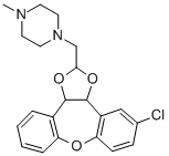 Piperazine, 1-((5-chloro-3a,12b-dihydrodibenzo(b,f)-1,3-dioxolo(4,5-d) oxepin-2-yl)methyl)-4-methyl- CAS#: 84646-86-6
