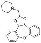 Piperidine, 1-((3a,12b-dihydrodibenzo(b,f)-1,3-dioxolo(4,5-d)oxepin-2- yl)methyl)- CAS#: 84646-79-7
