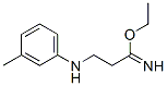 Propionimidic acid, 3-m-toluidino-, ethyl ester (8CI) CAS#: 802600-01-7