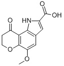 Pyrano(2,3-g)indole-2-carboxylic acid, 1,7,8,9-tetrahydro-5-methoxy-9- oxo- CAS#: 81258-05-1