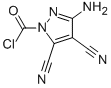 Pyrazole-1-carbonyl chloride, 3-amino-4,5-dicyano- (7CI) CAS#: 89875-96-7