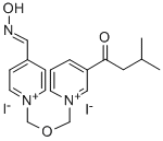Pyridinium, 1-(((4-((hydroxyimino)methyl)pyridino)methoxy)methyl)-3-(3 -methyl-1-oxobutyl)-, diiodide CAS#: 85126-24-5