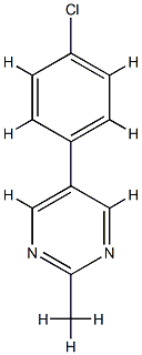 Pyrimidine,5-(4-chlorophenyl)-2-methyl-(9CI) CAS#: 82525-22-2