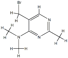 Pyrimidine,5-(bromomethyl)-4-(dimethylamino)-2-methyl-(8CI) CAS#: 803609-07-6
