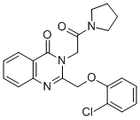 Pyrrolidine, 1-((2-((2-chlorophenoxy)methyl)-4-oxo-3(4H)-quinazolinyl) acetyl)- CAS#: 85063-13-4
