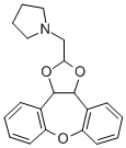 Pyrrolidine, 1-((3a,12b-dihydrodibenzo(b,f)-1,3-dioxolo(4,5-d)oxepin-2 -yl)methyl)- CAS#: 84646-78-6