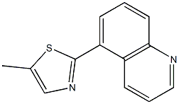 Quinoline, 5-(5-methyl-2-thiazolyl)- (4CI) CAS#: 810690-50-7