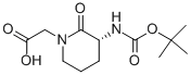 (R)-2-(3-(tert-butoxycarbonylamino)-2-oxopiperidin-1-yl)acetic acid CAS#: 82611-51-6