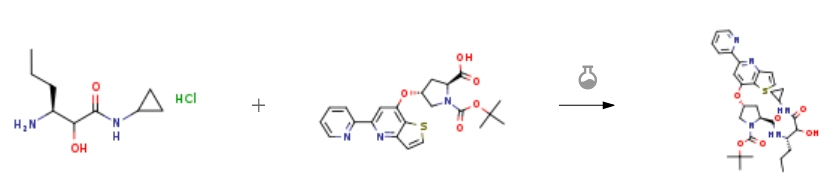 Route of Synthesis (ROS) of (3S)-3-Amino-N-cyclopropyl-2-hydroxyhexanamide hydrochloride CAS 850252-34-5