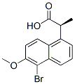 (S)-5-bromo-6-methoxy-alpha-methylnaphthalene-1-acetic acid CAS#: 84236-26-0