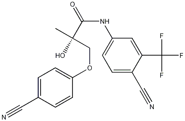 (S)-N-(4-cyano-3-(trifluoromethyl)phenyl)-3-(4-cyanophenoxy)-2-hydroxy-2-methylpropanamide CAS#: 841205-47-8