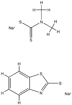 Sodium dimethyldithiocarbamate with 2(3H)-benzothiazolethione CAS#: 8000-96-2