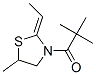 Thiazolidine, 3-(2,2-dimethyl-1-oxopropyl)-2-ethylidene-5-methyl- (9CI) CAS#: 816455-65-9